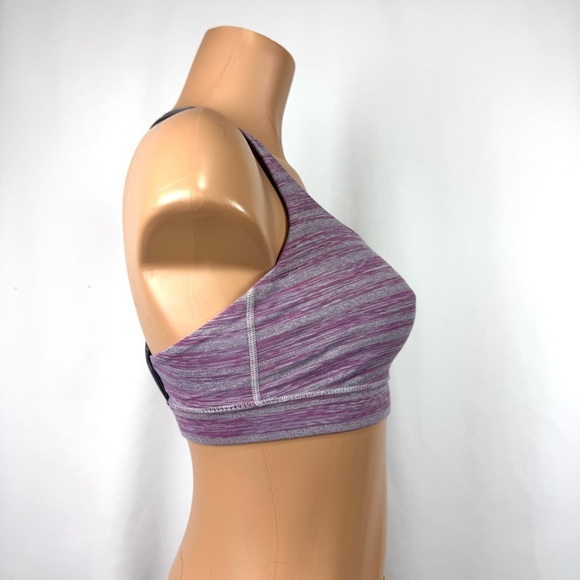 Lululemon Women's Sz 4 Heathered Purple Racerback 50 Rep Sports Bra Running Yoga - Picture 5 of 10